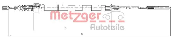Cable Pull, parking brake (10.7410)