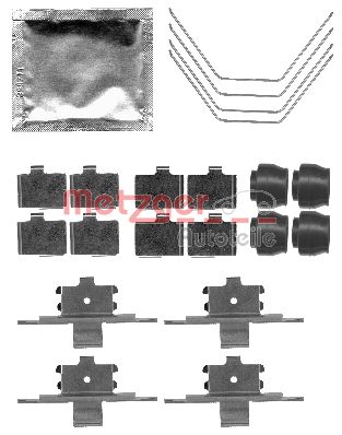 Accessory Kit, disc brake pad (109-1791)