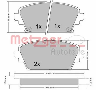 Brake Pad Set, disc brake