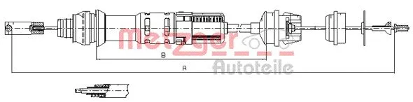 Cable Pull, clutch control (11.2281)
