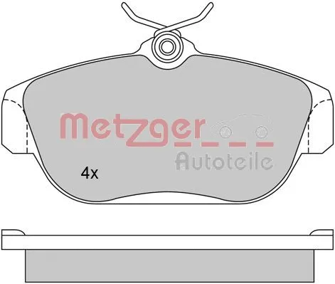 Brake Pad Set, disc brake (1170018)