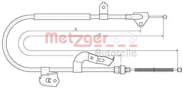 Cable Pull, parking brake (10.4510)