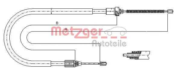 Cable Pull, parking brake (11.6583)
