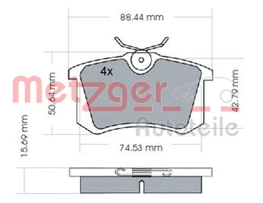 Brake Pad Set, disc brake