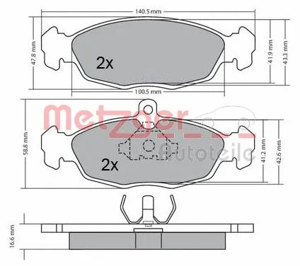 Brake Pad Set, disc brake