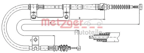 Cable Pull, parking brake (17.6042)