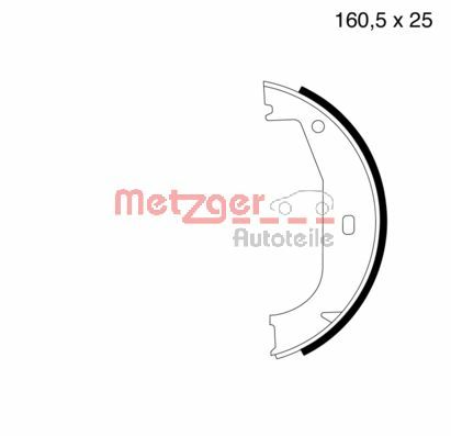 Brake Shoe Set, parking brake (MG 626)