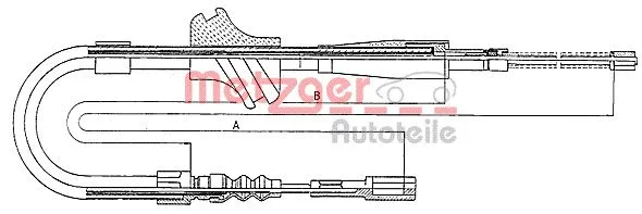 Cable Pull, parking brake (10.7502)