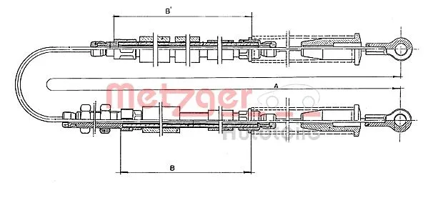 Cable Pull, parking brake (1401.3)