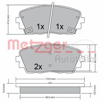 Brake Pad Set, disc brake