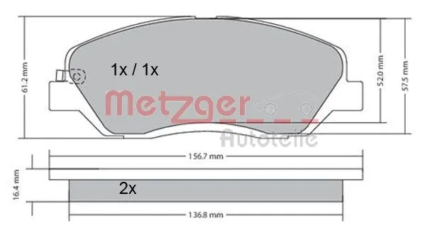 Brake Pad Set, disc brake
