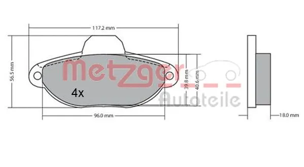 Brake Pad Set, disc brake