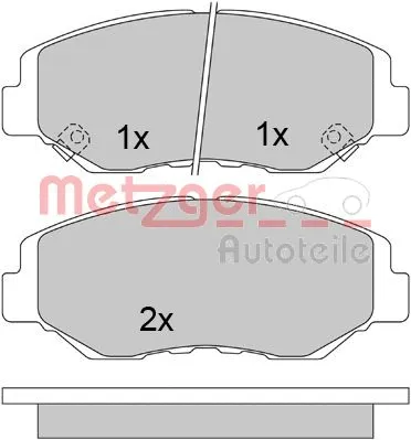 Brake Pad Set, disc brake (1170507)