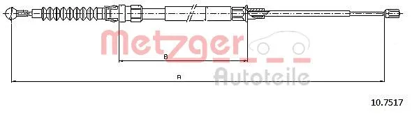 Cable Pull, parking brake (10.7517)