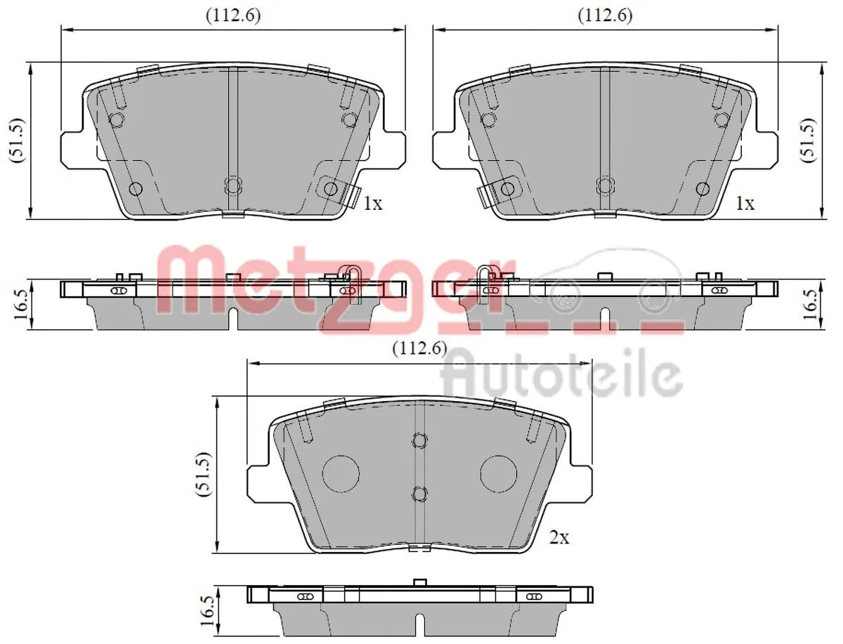 Brake Pad Set, disc brake
