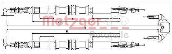 Cable Pull, parking brake (11.5858)