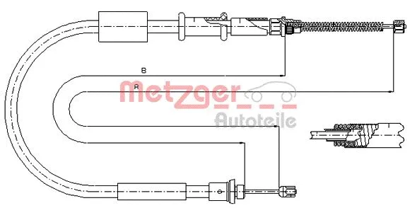 Cable Pull, parking brake (321.6)
