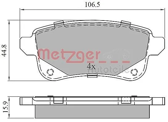 Brake Pad Set, disc brake