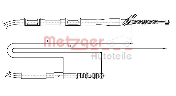 Cable Pull, parking brake (17.1445)