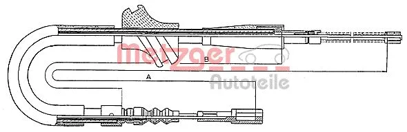 Cable Pull, parking brake (10.754)