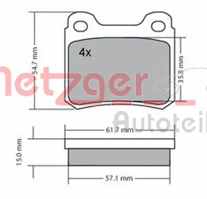 Brake Pad Set, disc brake