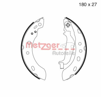 Brake Shoe Set (MG 977)