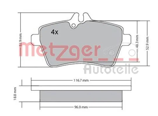 Brake Pad Set, disc brake