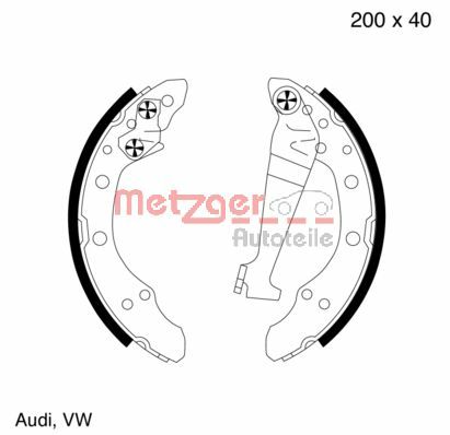 Brake Shoe Set (MG 344)