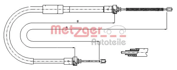 Cable Pull, parking brake (11.6574)