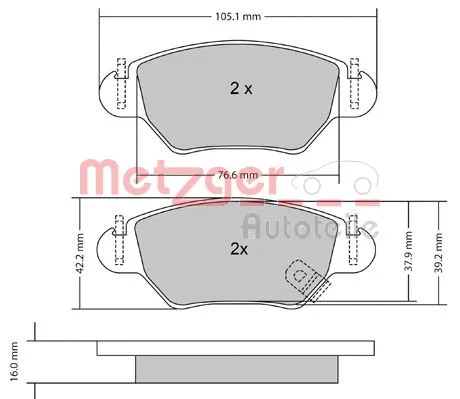 Brake Pad Set, disc brake