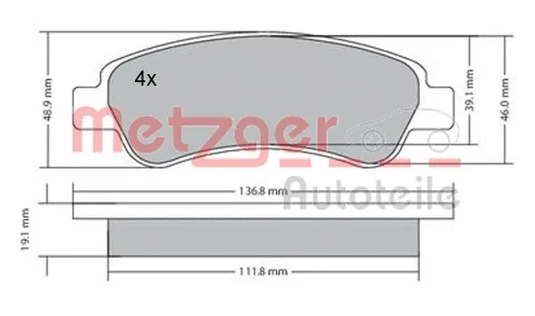 Brake Pad Set, disc brake