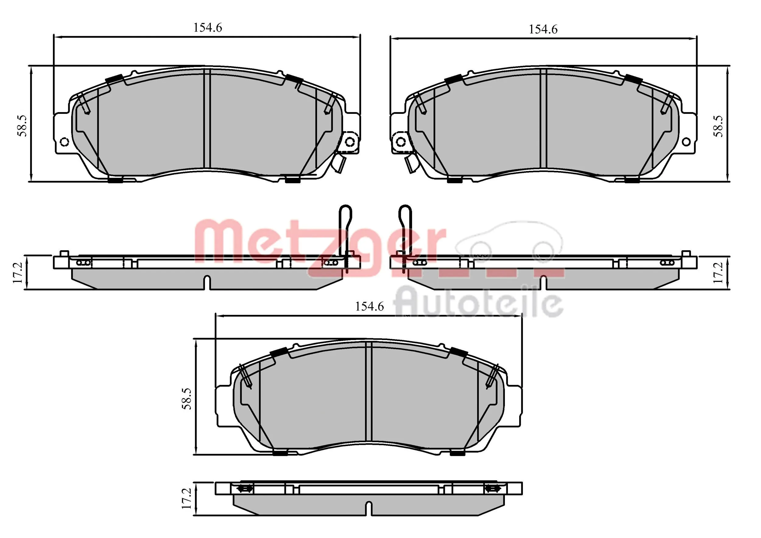 Brake Pad Set, disc brake