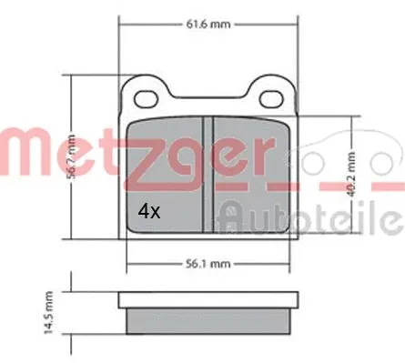 Brake Pad Set, disc brake