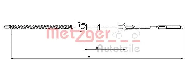 Cable Pull, parking brake (10.7134)