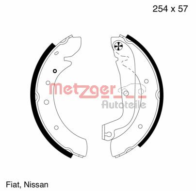 Brake Shoe Set (MG 570)