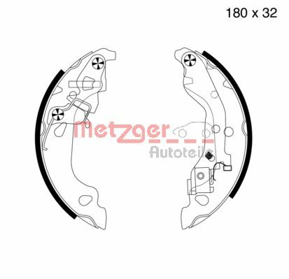 Brake Shoe Set (MG 737)