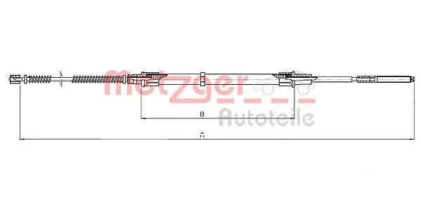Cable Pull, parking brake (10.7131)
