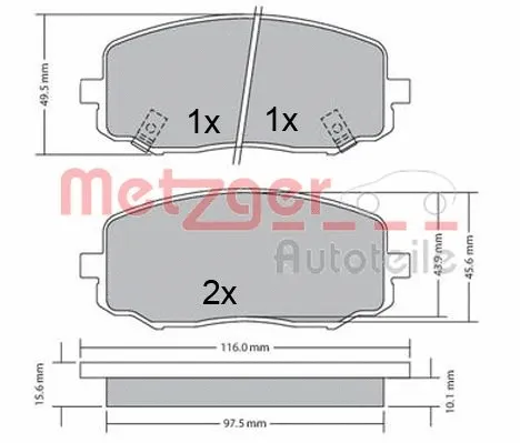 Brake Pad Set, disc brake