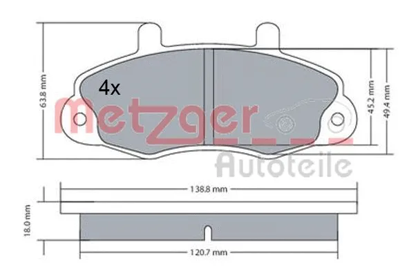 Brake Pad Set, disc brake