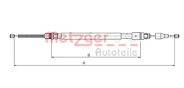 Cable Pull, parking brake (10.6774)