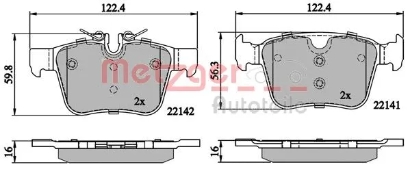 Brake Pad Set, disc brake