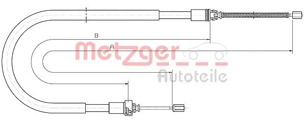 Cable Pull, parking brake (10.6033)