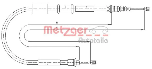 Cable Pull, parking brake (1281P4)