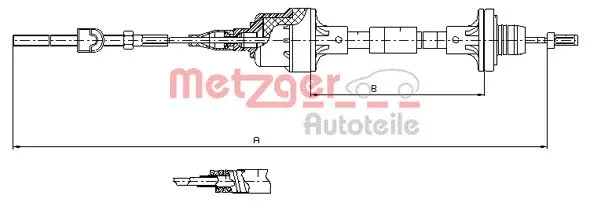Cable Pull, clutch control (11.2561)