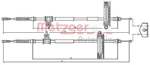 Cable Pull, parking brake (10.5362)