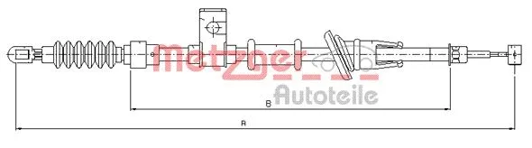Cable Pull, parking brake (10.8222)