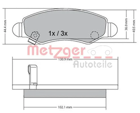 Brake Pad Set, disc brake