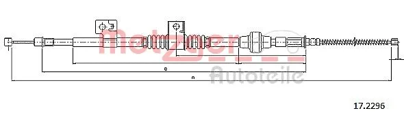 Cable Pull, parking brake (17.2296)