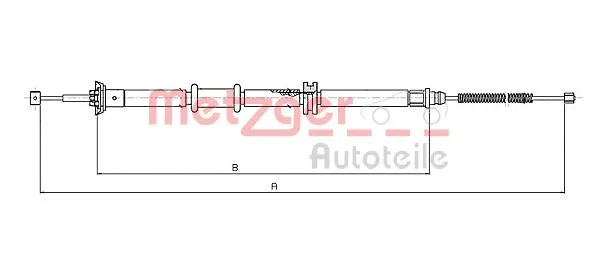 Cable Pull, parking brake (12.0733)