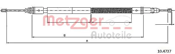 Cable Pull, parking brake (10.4737)